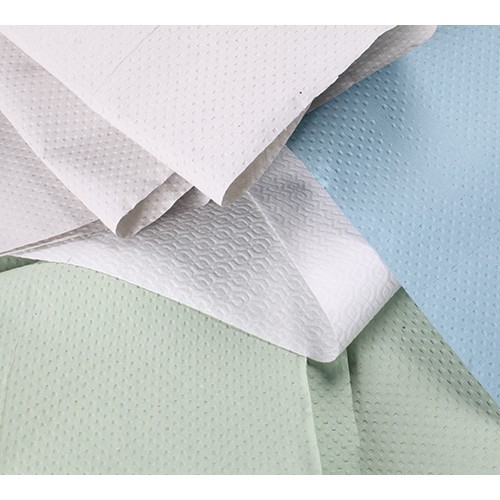 Бумажные полотенца, ролевые (рулонные), MIDI, синие. P158. - Фото №3