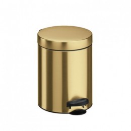 Кошик (урна) з педаллю, метал золотистого кольору 5 л. M-705GOLD