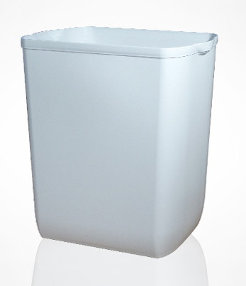 Урна для мусора 55л PRESTIGE, пластик белый. A86601 - Фото №1