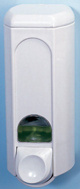 Дозатор рідкого мила 0.8 л, хромований/прозорий, пластик A56200 - Фото №4