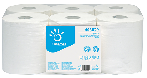 Бумажные полотенца рулонные без перфорации для автоматического диспенсера. IMB-403829	 - Фото №1