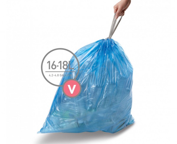 Мешки для мусора плотные с завязками 16-18л SIMPLEHUMAN. CW0269 - Фото №1