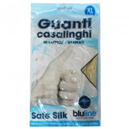 Перчатки латексные хозяйственные плотные XL, 2шт. SAFE SILK. GUL003BLXL - Фото