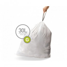 Мешки для мусора плотные с завязками 30л SIMPLEHUMAN.  CW0257 - Фото