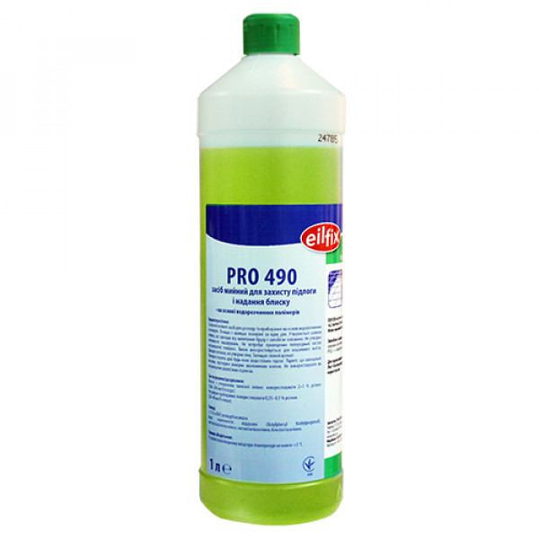 Засіб PRO490 мийний для захисту підлоги та надання блиску 1л.  100049-001-022 - Фото №1