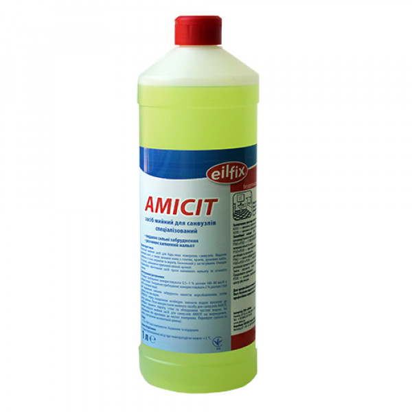 Засіб AMICIT для санвузлів спеціалізований 1л.  100157-001-999 - Фото №1