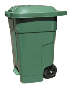 Бак для сміття  70л., зелений. 70A-1G - Фото №1