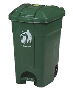 Бак для сміття  70л., зелений. 70A-1G - Фото №2