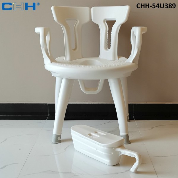 Санітарний стілець для ванної та душової.  54U389 - Фото №4