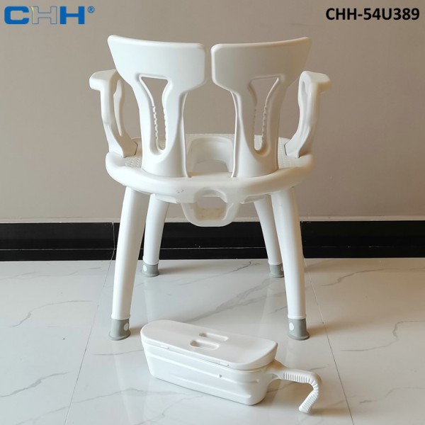 Санітарний стілець для ванної та душової.  54U389 - Фото №5