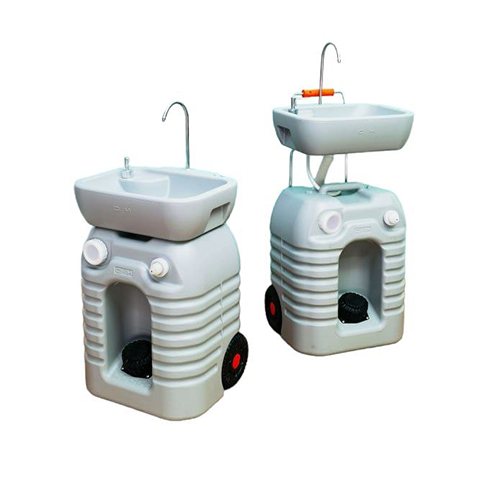 Портативний (автономний) мобільний стенд для миття, рукомийник з відокремлюваною переносною  раковиною. CHH-7704 - Фото №1