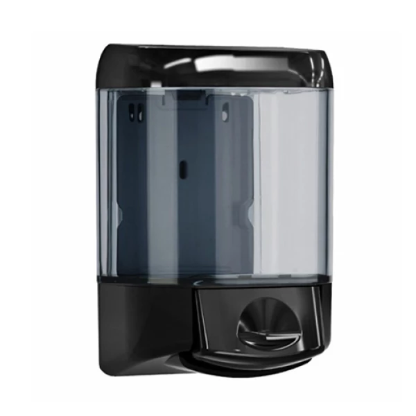 Дозатор жидкого мыла 1л, черный/прозрачный, пластик. A61503 - Фото №1