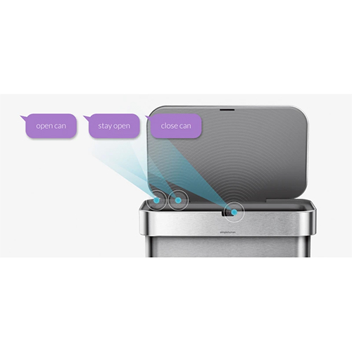 Урна сенсорна 58л FPP з кишенею для мішків. ST2047 - Фото №3